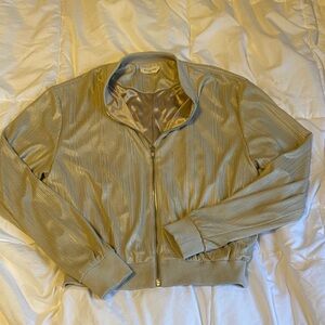 Sophie Rue Gold Zip-Up Blazer